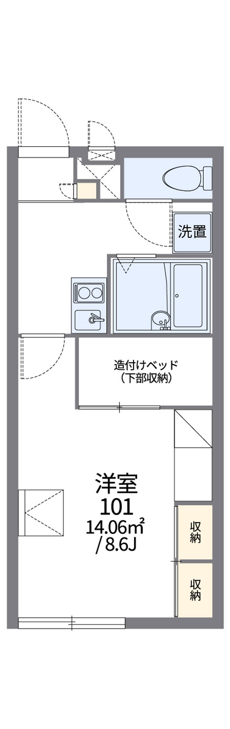 レオパレスラ　フォレスタ 間取り