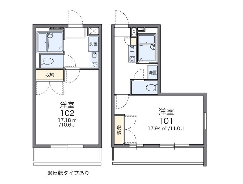 レオパレスサナロＢ 間取図