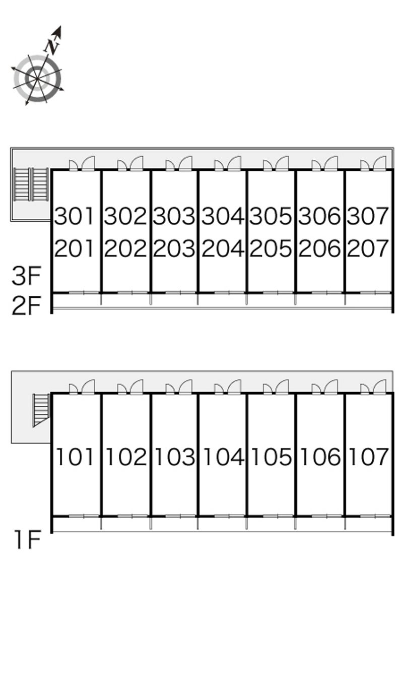 レオパレスピエール　コリーネ 間取配置図