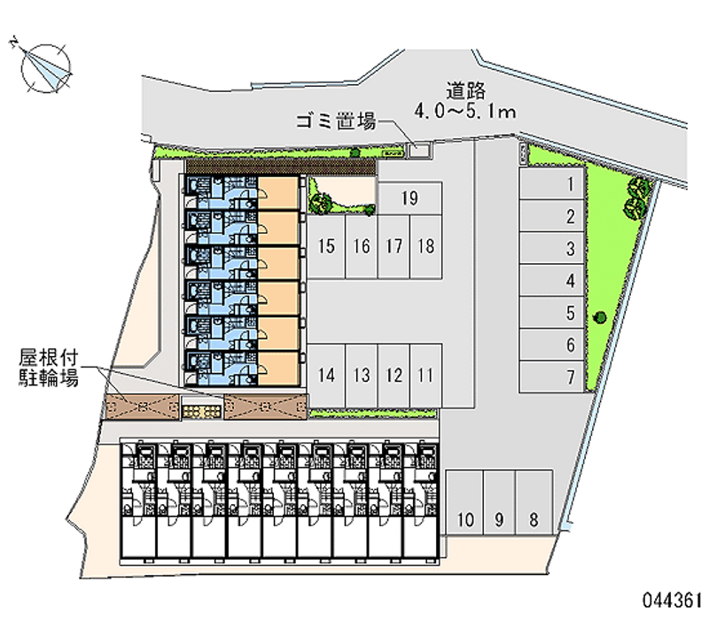 44361 Monthly parking lot