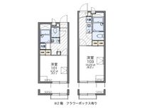 レオパレスシャトレーかおりⅢ 間取図