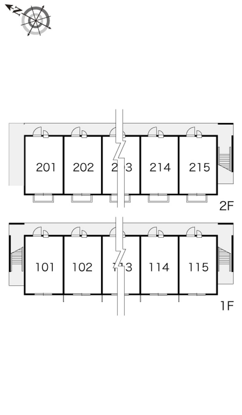 レオパレスα 間取配置図