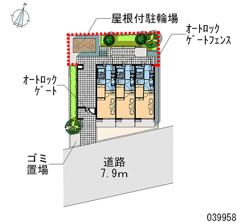 レオパレスサニーウェル　新井 区画図