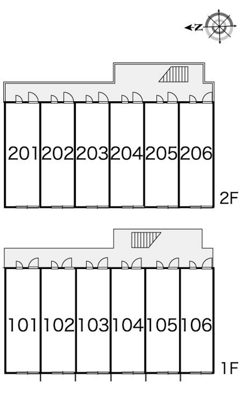 レオパレスアゼリア 間取配置図