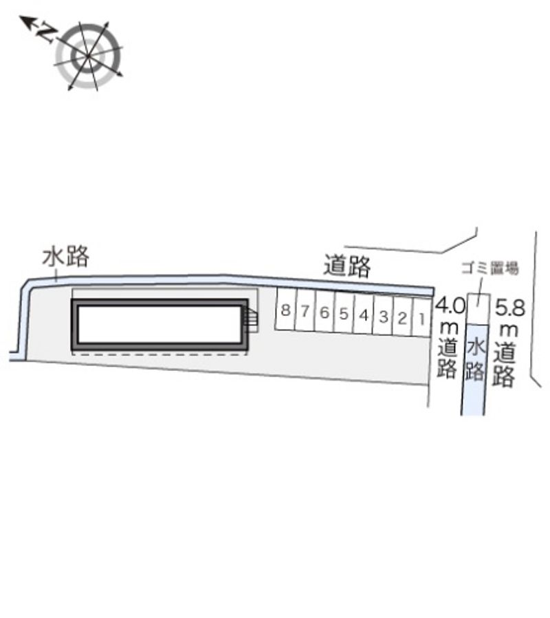 レオパレス吉備中山 駐車場
