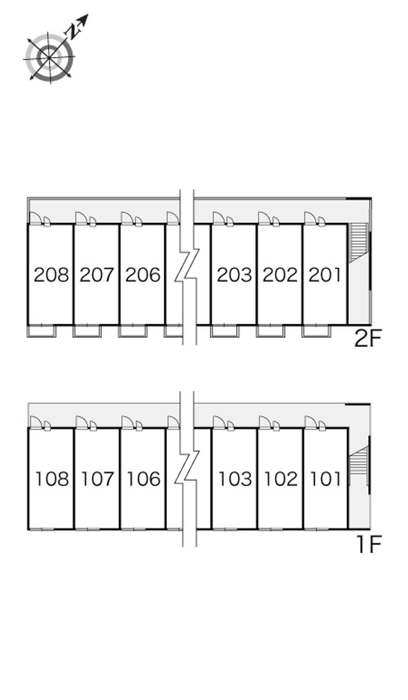 レオパレスあすなろ 間取配置図