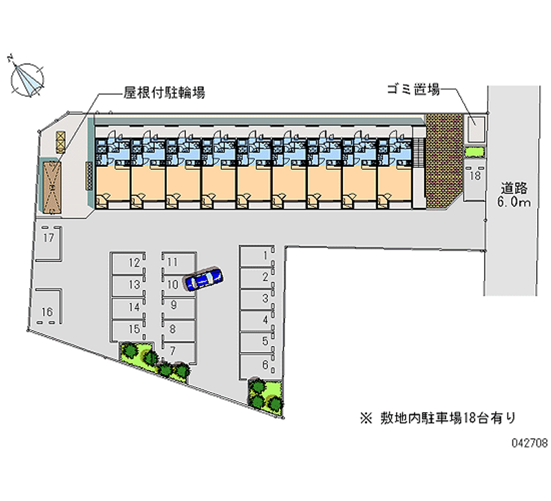 レオパレスハミングライン 月極駐車場