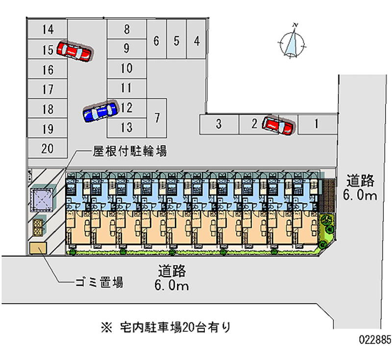 22885 Monthly parking lot