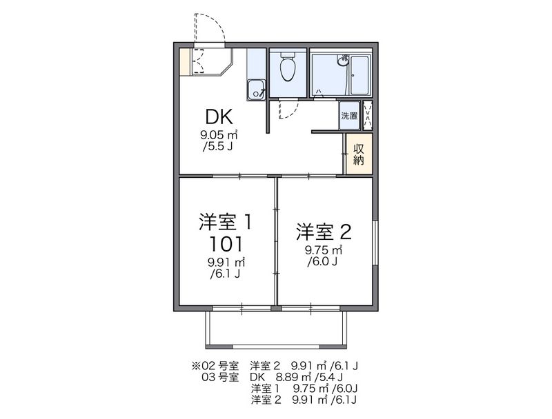 レオパレス大巻Ａ 間取図