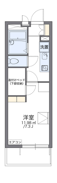 レオパレスレクエルド大町Ⅲ 間取り図