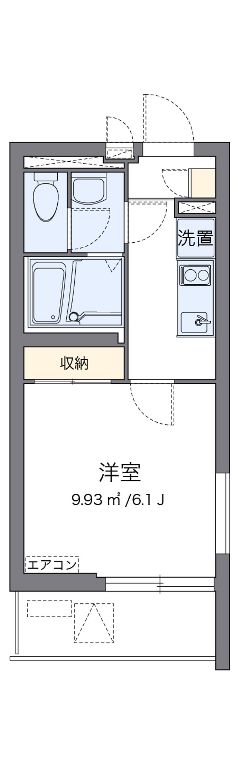 クレイノグレイスコーポ薩摩Ⅱ 間取図