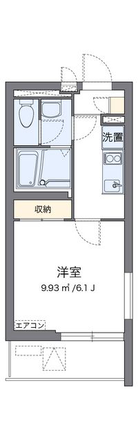 クレイノグレイスコーポ薩摩Ⅱ 間取り図