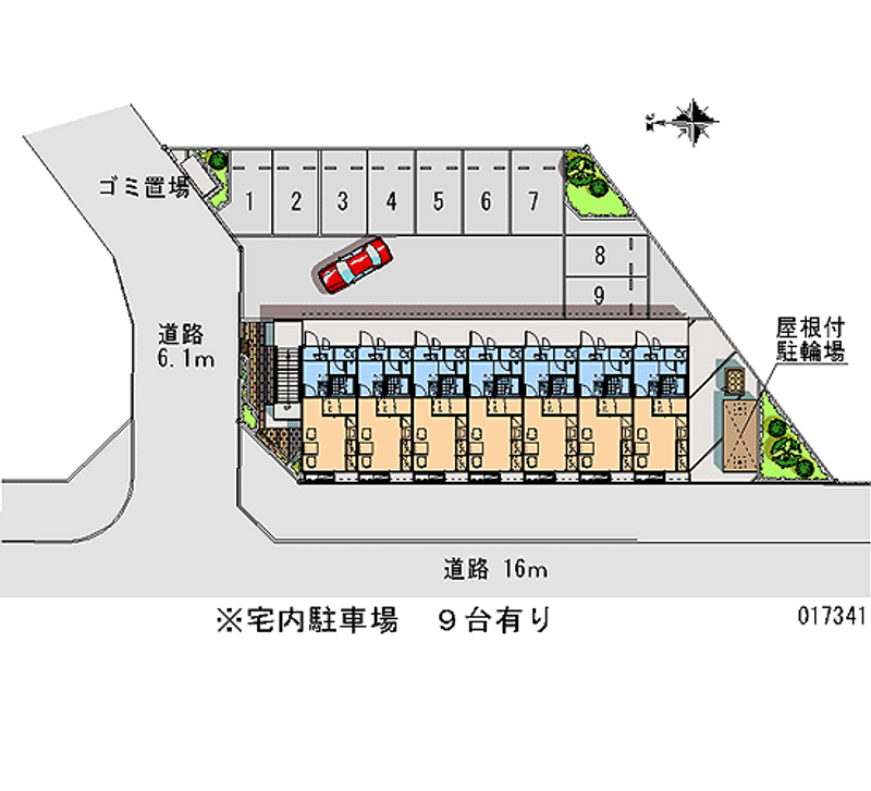 レオパレスＷＡＴＡＮＡＢＥ 月極駐車場