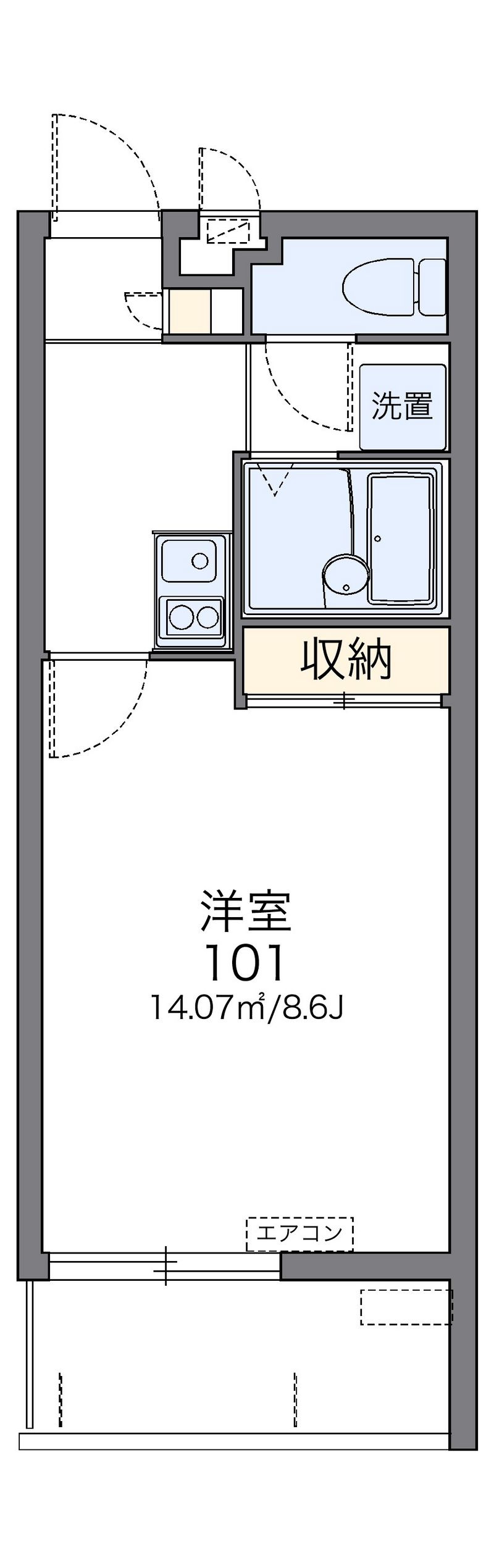 レオネクストプランドール真嘉比 間取図