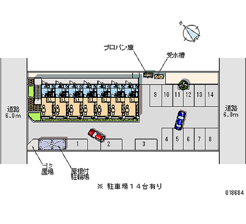 レオパレスインペリアル 月極駐車場