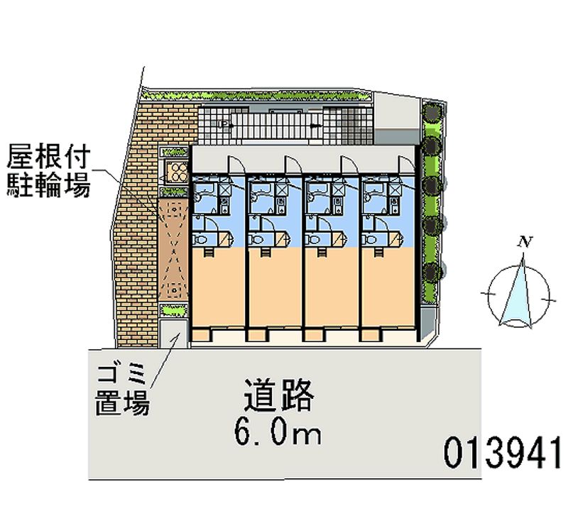 レオパレス元住吉 区画図