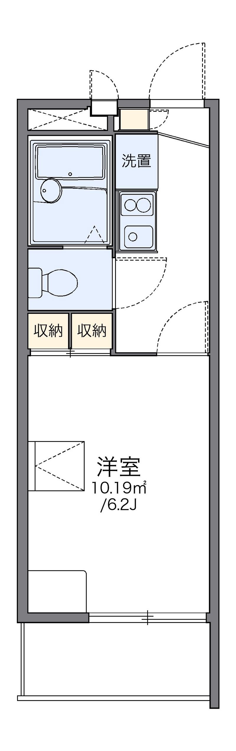 レオパレス太子橋 間取り