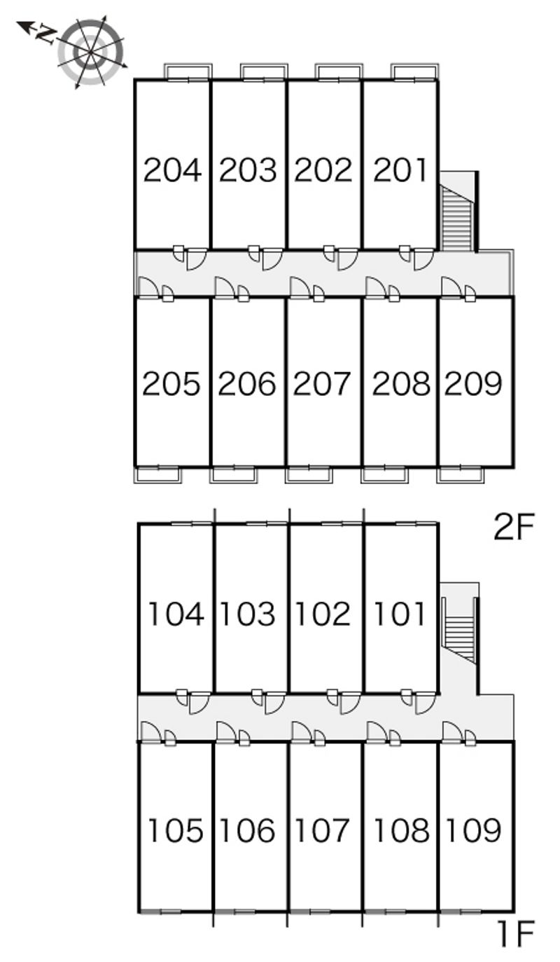 レオパレスカシオペア 間取配置図