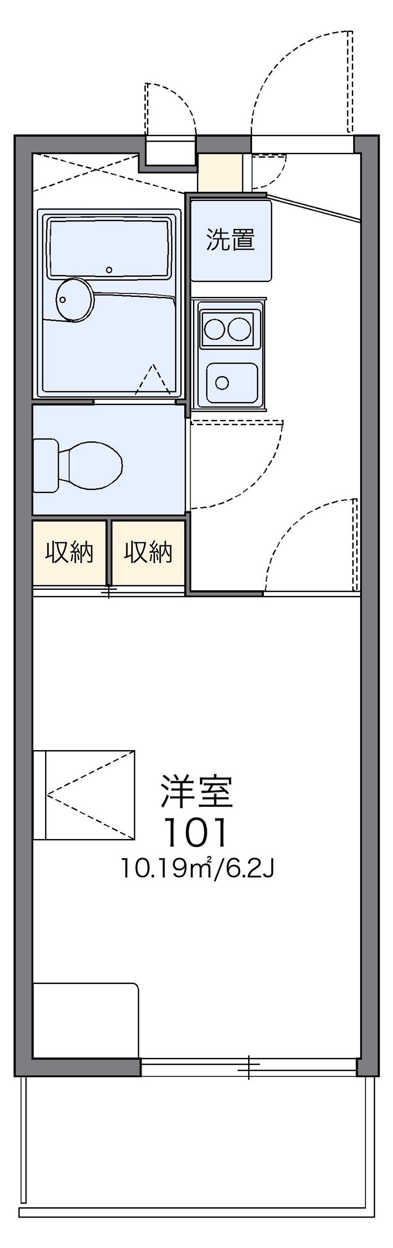 レオパレスノーブルコート久地 間取図