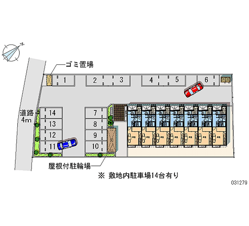 レオパレスシャトル　みすみ 月極駐車場