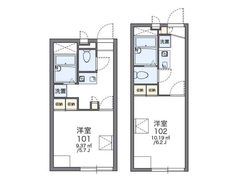 レオパレスフォレスト町田 間取図