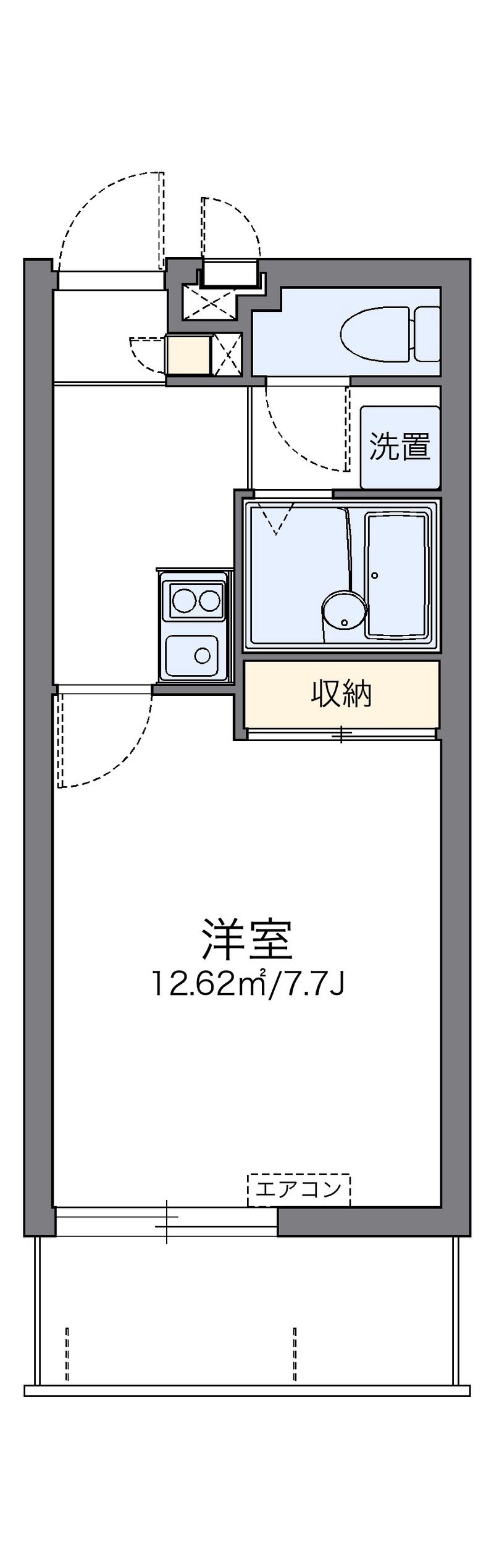 レオパレス松尾公園前 間取り