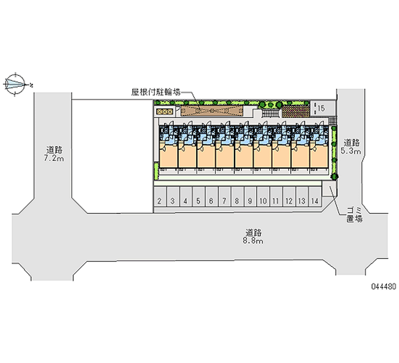 44480 Monthly parking lot