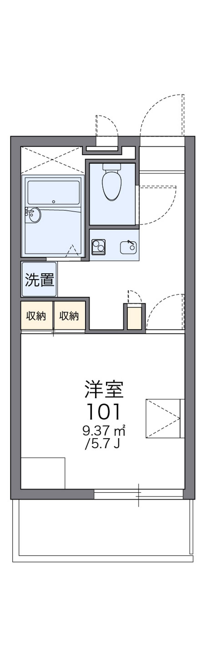 レオパレスＷｉｓｈ 間取図