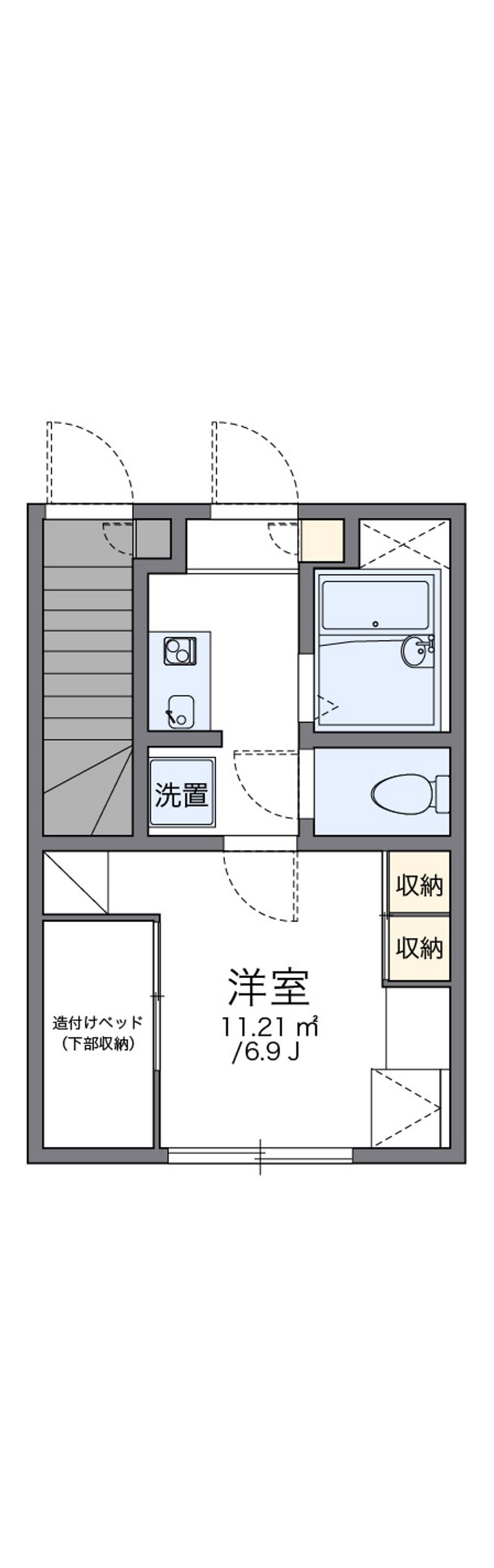レオパレスサンロード 間取図