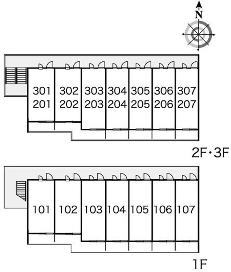 レオパレス南風 間取配置図