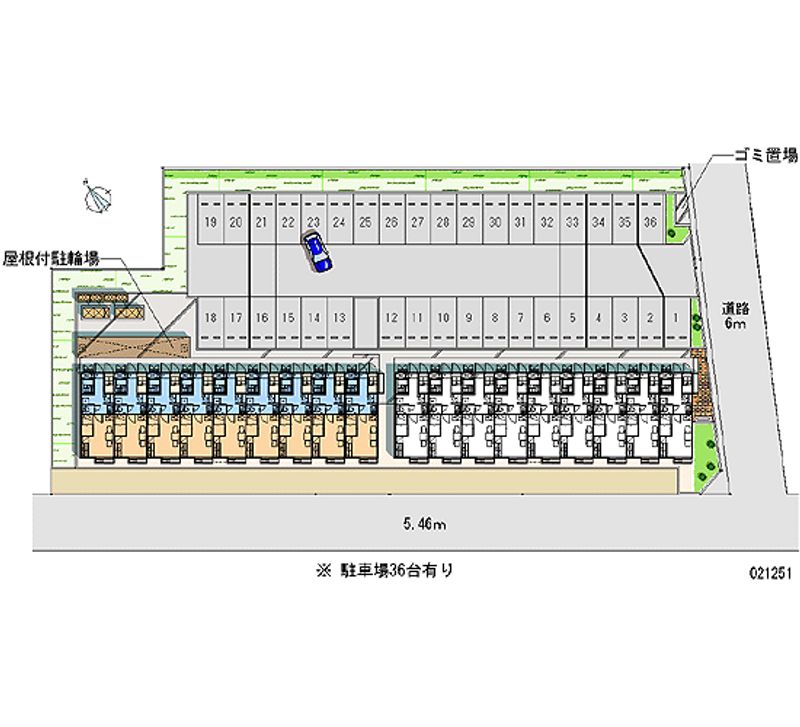 レオパレス針ヶ沢Ａ 月極駐車場