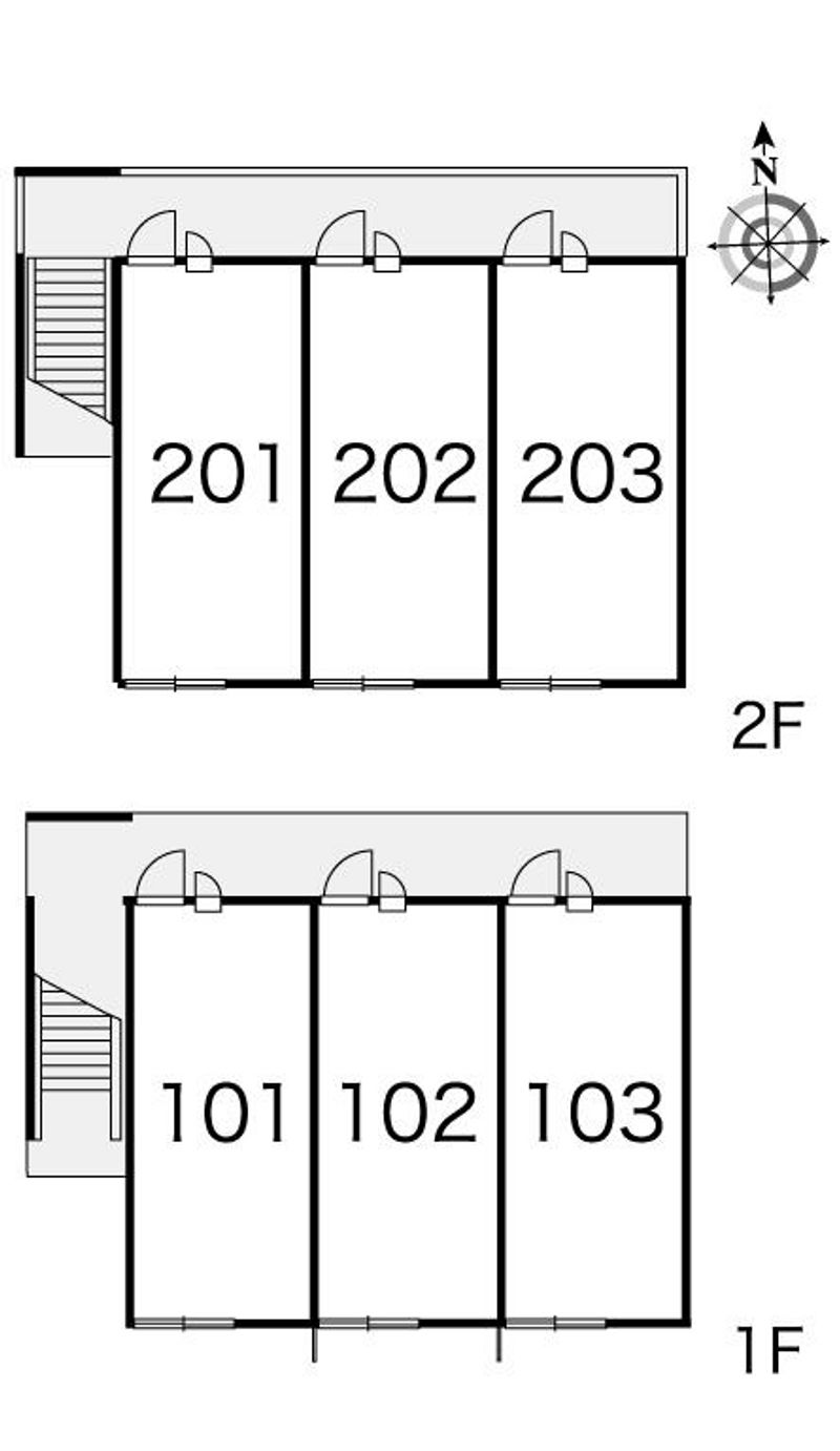 レオパレスゆめの実 間取配置図