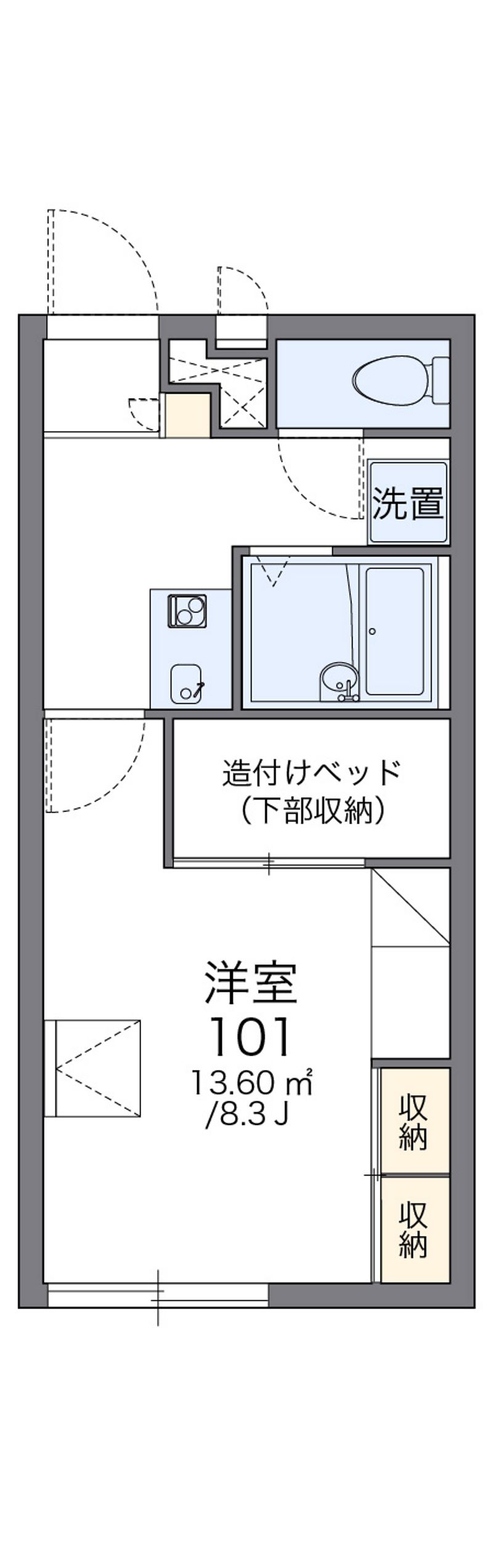 レオパレスプトゥラ 間取図