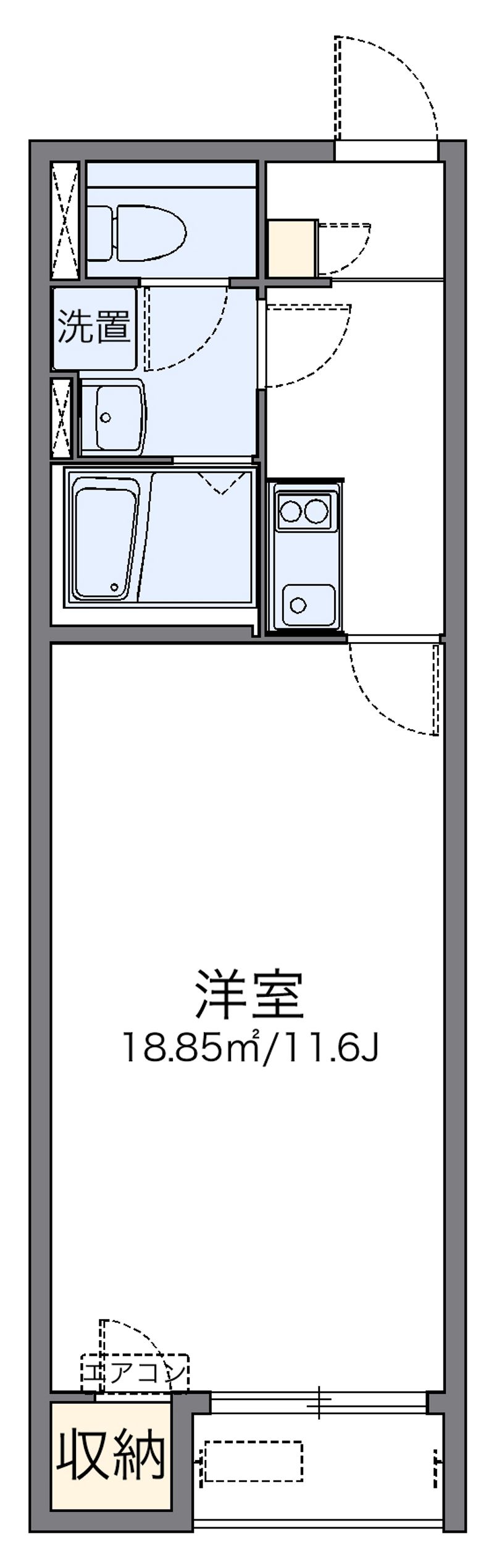 レオネクストｓｔａｇｅⅤ 間取図