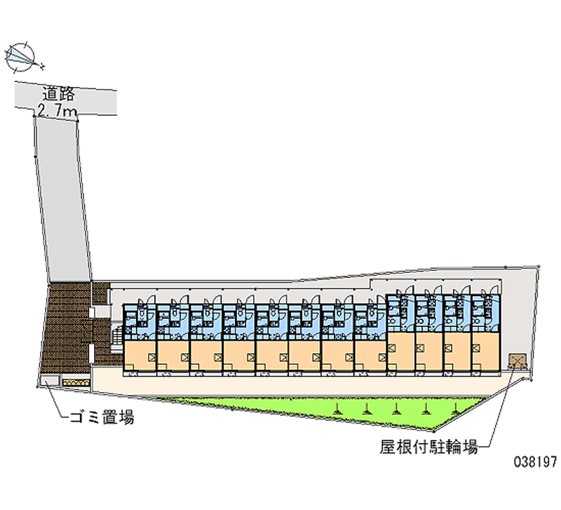 レオパレスプレミール稲毛 区画図