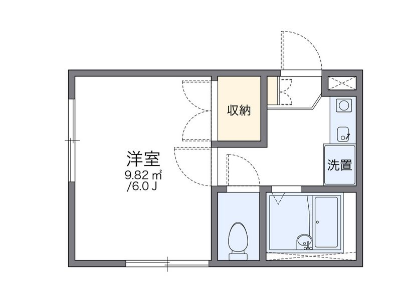 レオパレス明和 間取図