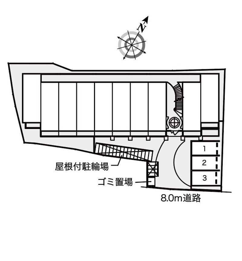 レオパレス清荒神ＬＡ１ 配置図