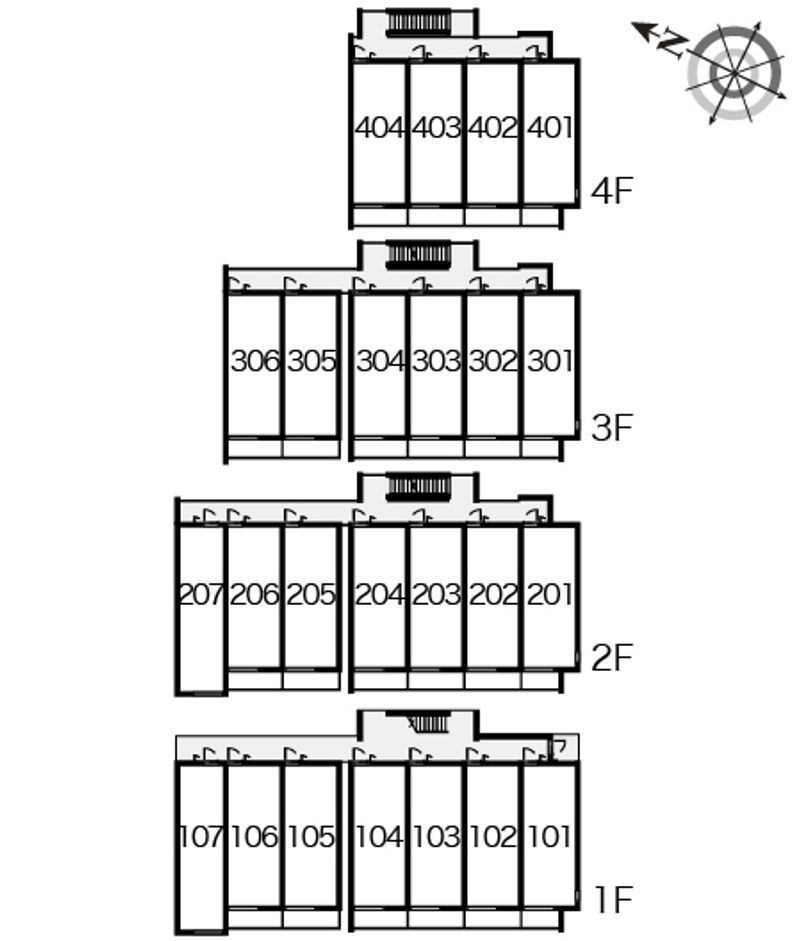 レオネクストカサ　フェリス 間取り配置図
