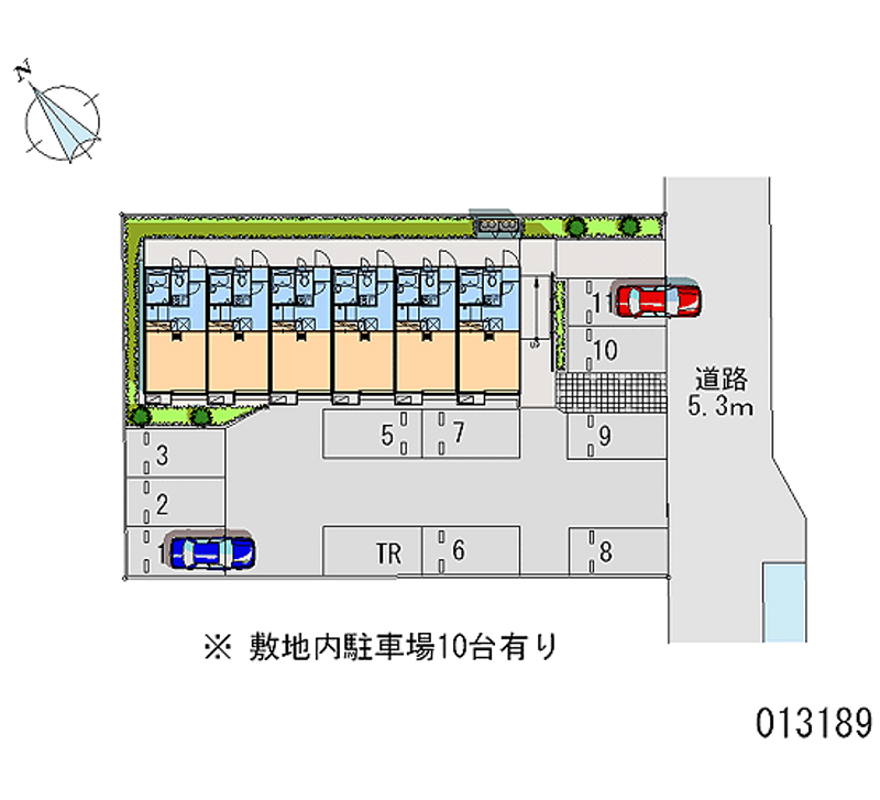 レオパレス樹 月極駐車場