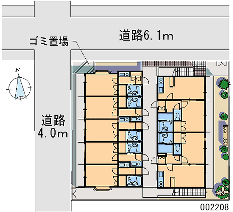 レオパレス蕨第３３ 区画図