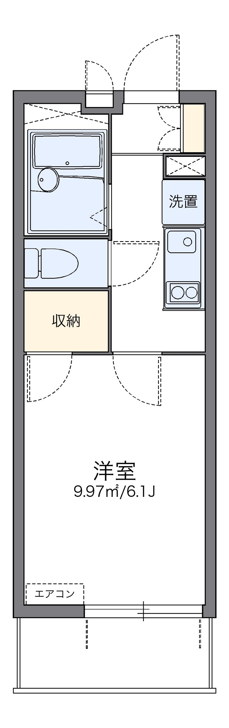 レオパレスルーブルⅡ 間取り