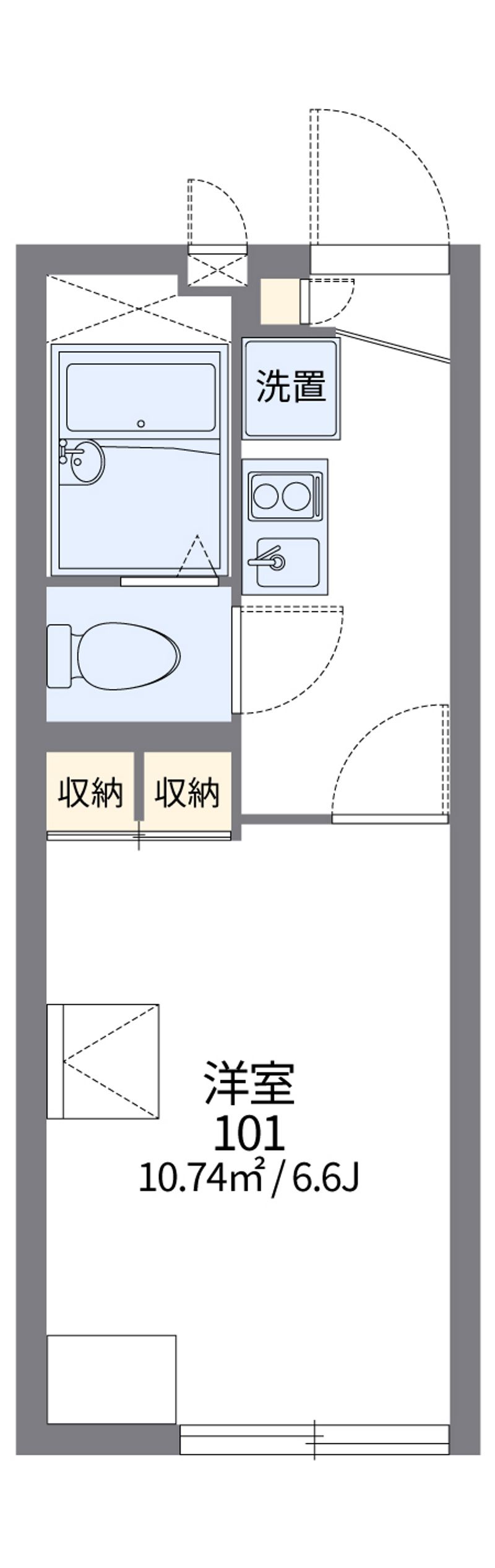 レオパレスロードサイド結城 間取図