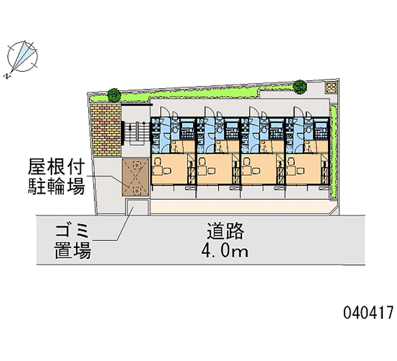 レオパレスグリーンプラネット 区画図