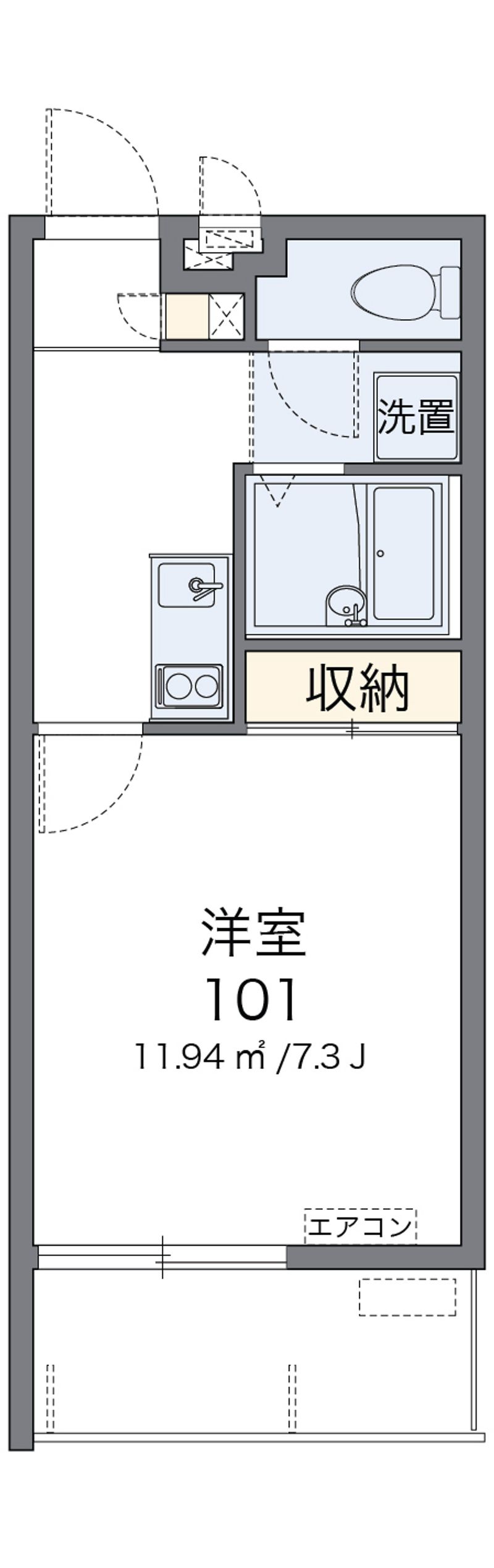 レオネクストサンライズイースト 間取図