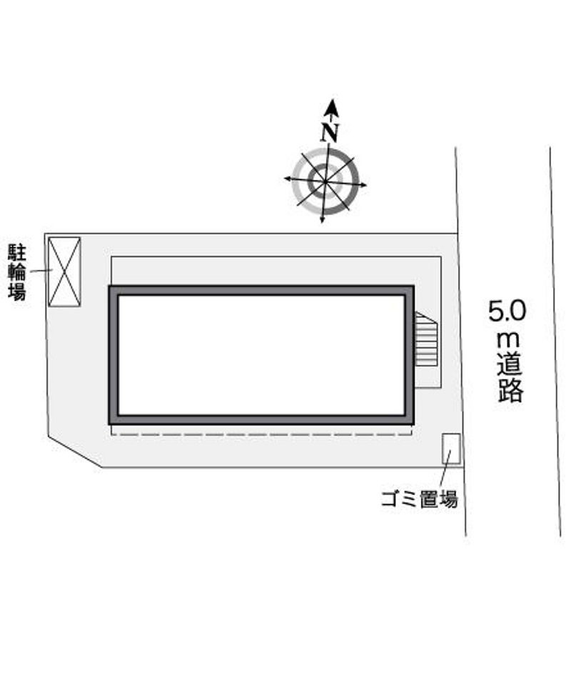レオパレス亀井町 配置図