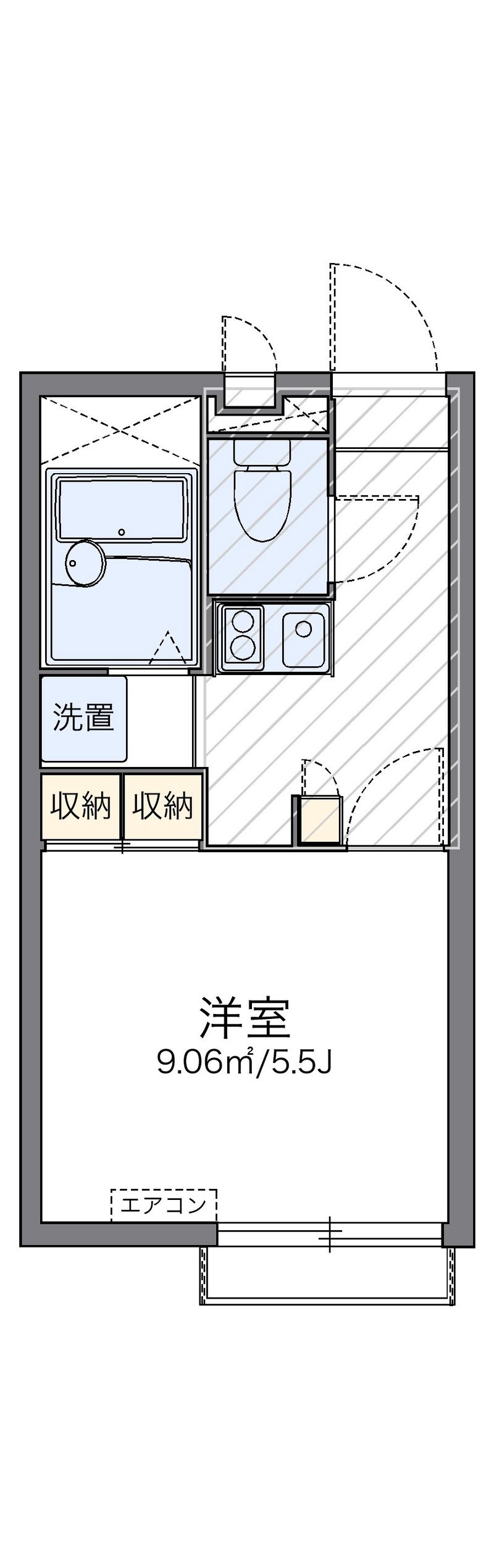 レオパレスＴ　ＫブランドールⅡ 間取図