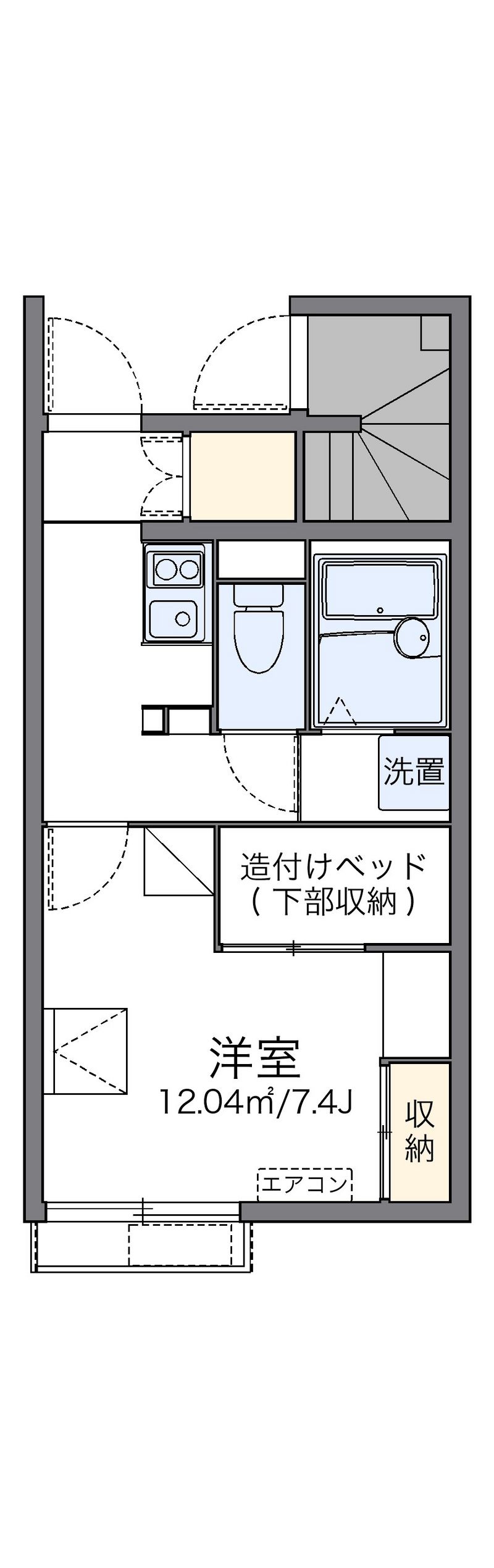 レオパレスブライトセゾン 間取図