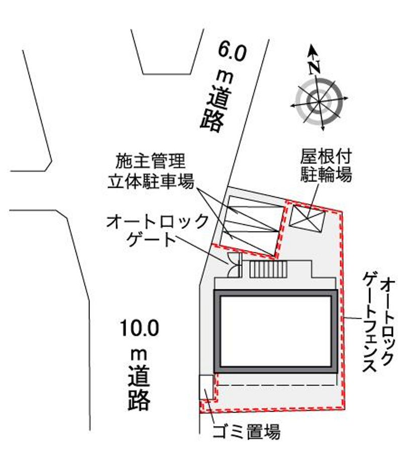 レオパレス嬉楽 配置図