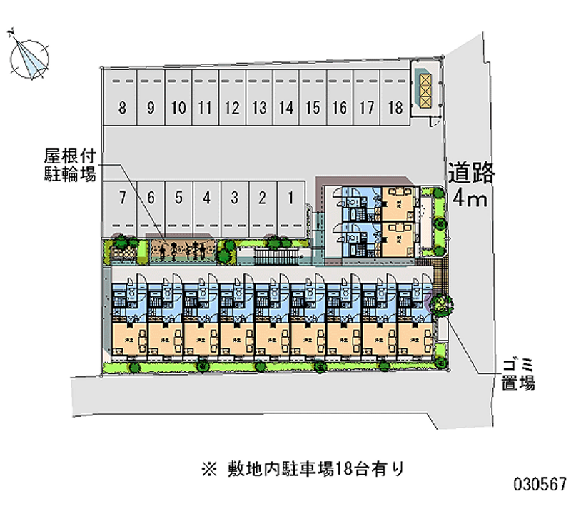 30567 Monthly parking lot