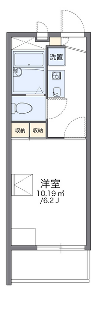 レオパレスネスト中百舌鳥 間取り図